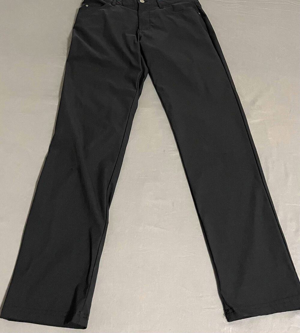 Adidas Golf Go-To 5 Pocket Pants Mens 30x32 Black Tapered Stretch Chino